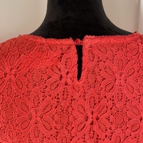Moulinette Souers Anthropologie lace side zip peplum top size 2 - Picture 10 of 15
